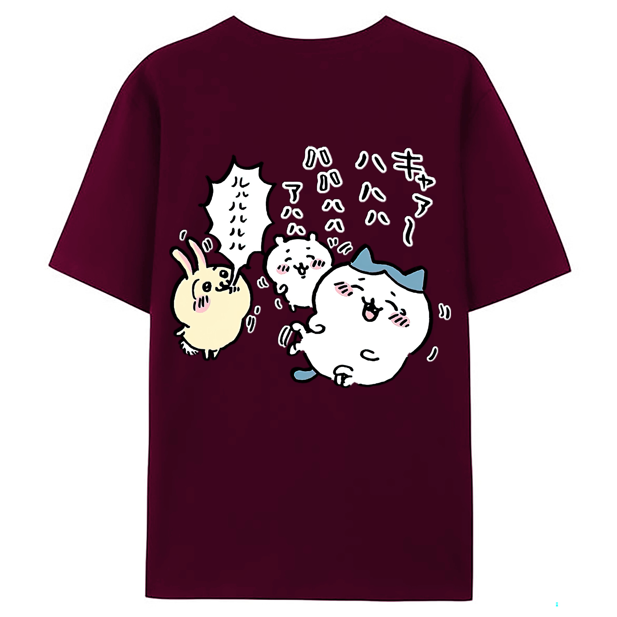 （画像用） ちいかわ うさぎ Chii-kawa usagi レディース半袖Tシャツ(バックプリント)